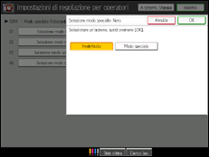 Illustrazione schermata pannello di controllo