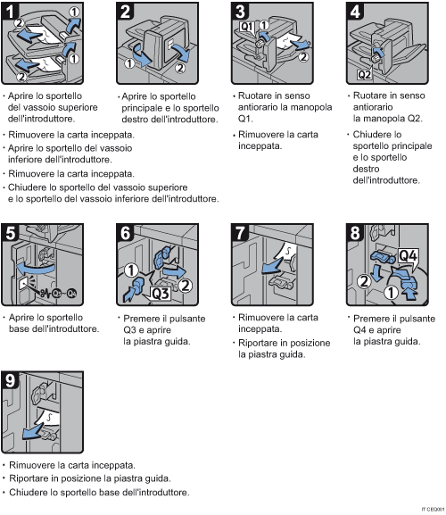 Illustrazione della procedura operativa.