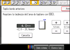 Illustrazione schermata pannello di controllo