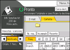 Illustrazione schermata pannello di controllo