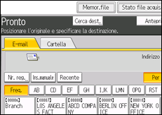 Illustrazione schermata pannello di controllo