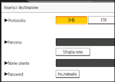 Illustrazione schermata pannello di controllo