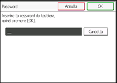 Illustrazione schermata pannello di controllo