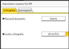 Illustrazione schermata pannello di controllo