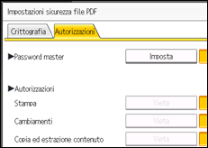 Illustrazione schermata pannello di controllo
