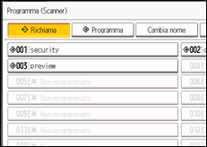 Illustrazione schermata pannello di controllo