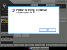 Illustrazione schermata pannello di controllo