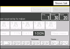 Schermafbeelding bedieningspaneel