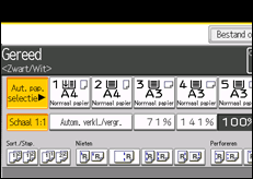 Schermafbeelding bedieningspaneel