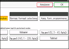 Schermafbeelding bedieningspaneel