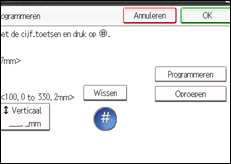 Schermafbeelding bedieningspaneel