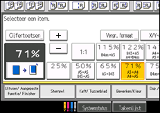 Schermafbeelding bedieningspaneel