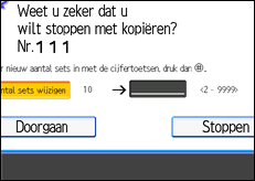 Schermafbeelding bedieningspaneel
