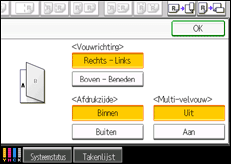Schermafbeelding bedieningspaneel