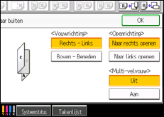 Schermafbeelding bedieningspaneel