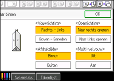 Schermafbeelding bedieningspaneel