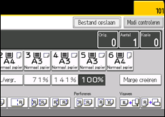 Schermafbeelding bedieningspaneel