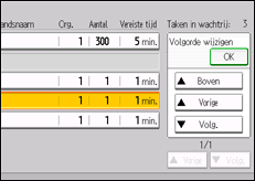 Schermafbeelding bedieningspaneel