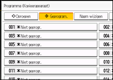 Schermafbeelding bedieningspaneel