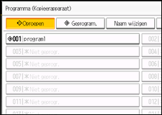 Schermafbeelding bedieningspaneel
