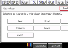 Schermafbeelding bedieningspaneel