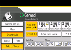 Schermafbeelding bedieningspaneel