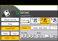 Schermafbeelding bedieningspaneel