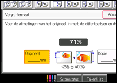 Schermafbeelding bedieningspaneel
