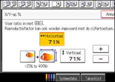 Schermafbeelding bedieningspaneel