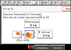 Schermafbeelding bedieningspaneel