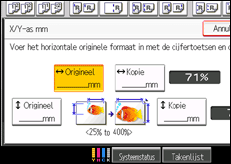 Schermafbeelding bedieningspaneel