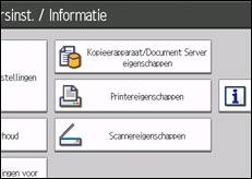 Schermafbeelding bedieningspaneel