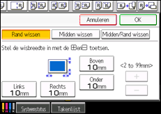 Schermafbeelding bedieningspaneel