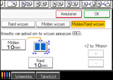 Schermafbeelding bedieningspaneel
