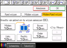 Schermafbeelding bedieningspaneel