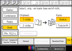 Schermafbeelding bedieningspaneel