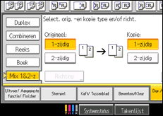 Schermafbeelding bedieningspaneel