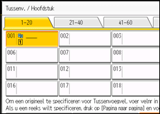 Schermafbeelding bedieningspaneel