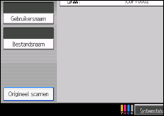 Schermafbeelding bedieningspaneel