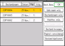 Schermafbeelding bedieningspaneel