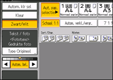 Schermafbeelding bedieningspaneel