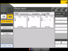 Schermafbeelding bedieningspaneel