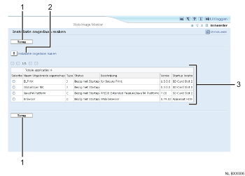 Illustratie scherm webbrowser met nummers en benamingen