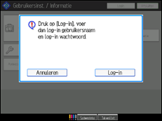 Schermafbeelding bedieningspaneel