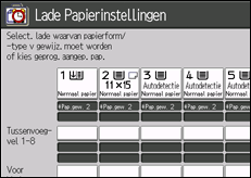 Schermafbeelding bedieningspaneel