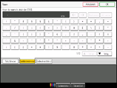 Schermafbeelding bedieningspaneel