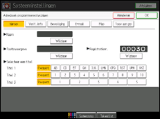 Schermafbeelding bedieningspaneel