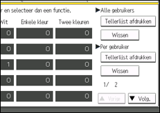 Schermafbeelding bedieningspaneel