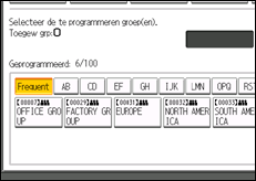 Schermafbeelding bedieningspaneel