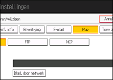 Schermafbeelding bedieningspaneel